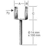 Vormann Oszloptalp 71278 81x50x80 Betonozható Akciós ár