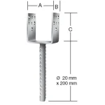 Vormann Oszloptalp 71317 101x60x100 Betonozható Legjobb ár