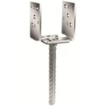 Szezonális akció Vormann Oszloptalp 71325 70x70x110 Betonozható Állítható