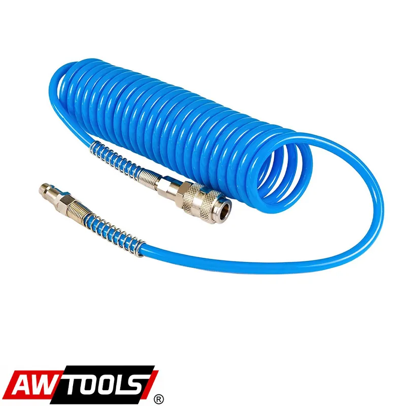 Kihagyhatatlan ajánlat AWTools AW10043 pneumatikus spiráltömlő gyorscsatlakozóval, PU 8x12 mm - 20 m