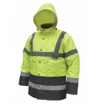 Ajánlat Dedra bélelt dzseki sárga fényvisszaverős "parka" XXL méret